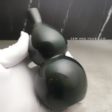 Load image into Gallery viewer, Natural Rainbow Obsidian Carving Gourd(Wu Lou) 145mm*65mm