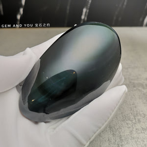 Black Obsidian(Rainbow) / Rainbow Obsidian Polished Carving 85mm*48mm*30mm