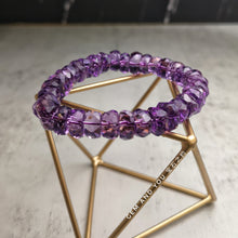 Load image into Gallery viewer, Amethyst Bracelet ( Faceted) 10mm