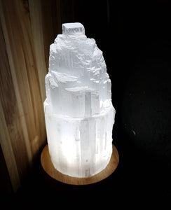 Selenite Lamp(H: 15cm )